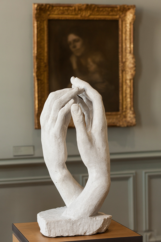 Sculpture 'La Cathédrale' De Rodin - Réplique En Résine, 26 Cm De Haut, Mains Jointes, œuvre D'art Décorative