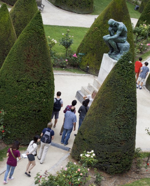 Visitors are welcomed by Rodin's icons