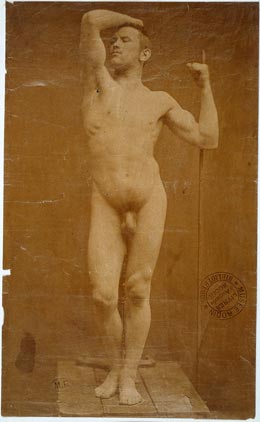 Gaudenzio Marconi, Auguste Neyt, modèle de L'Âge d'airain, 1877, [Ph.00270]