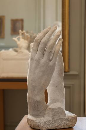 Rodin Catedral Abrazando Manos Estatua Museo Réplica 7 en H