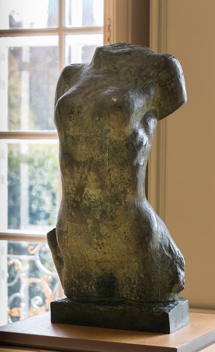 Torse de jeune femme cambrée