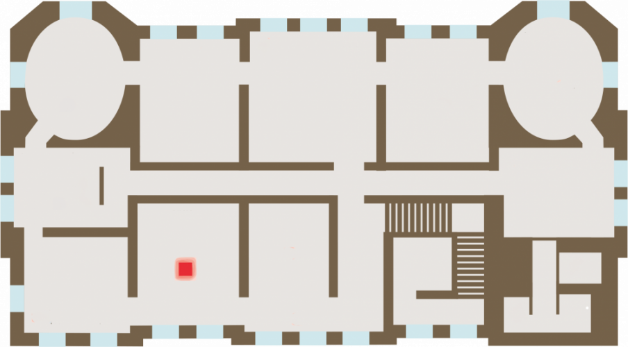 Plan de localisation de l'œuvre La Cathédrale