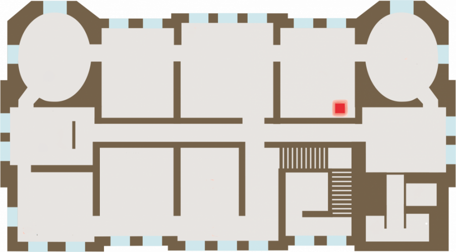 Plan de localisation de l'œuvre La Petite Châtelaine