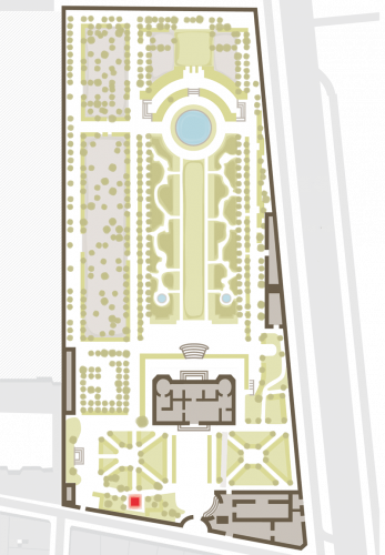 Plan de localisation de l'œuvre Monument aux Bourgeois de Calais 