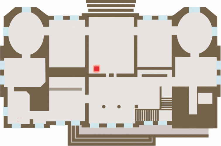 Plan de localisation de l'œuvre dans le musée