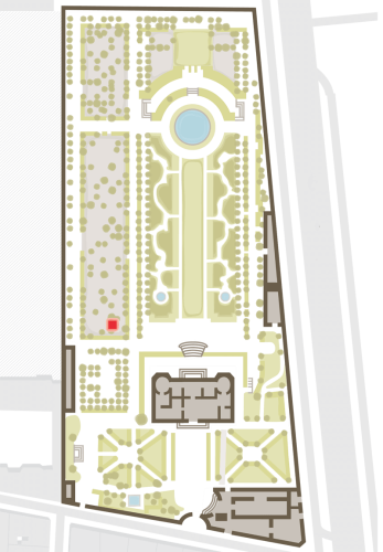 Plan de localisation de l'œuvre Monument à Balzac