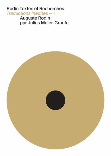 couverture Traductions – Vol. 1 – Julius Meier-Graefe, Auguste Rodin