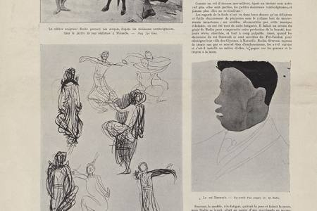 Article Le sculpteur Rodin et les danseuses cambodgiennes de Georges Bois dans le n° 3309 de L'Illustration du 28/07/1906