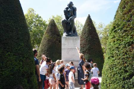 visite en famille du jardin de sculptures « Qui se cache dans le jardin de Rodin ?»