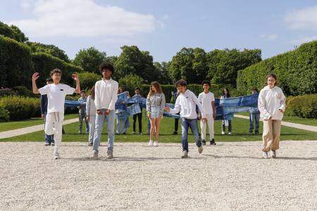 Restitution dansée et poétique dans le jardin de sculptures