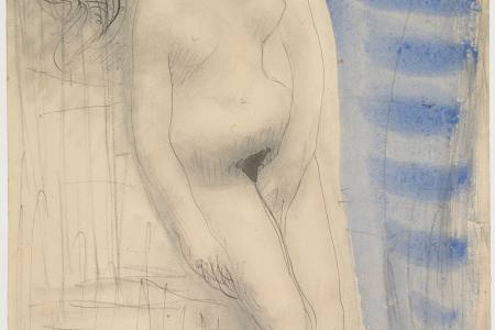 Nude woman, one hand between her thighs, known as The Birth of Venus, 1870 (before)