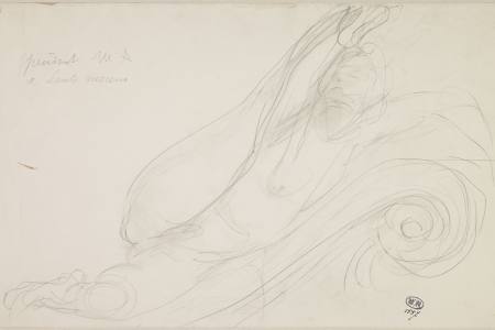 Pendant Michel-Ange ou la danseuse Alda Moreno (vers 1910-1913)